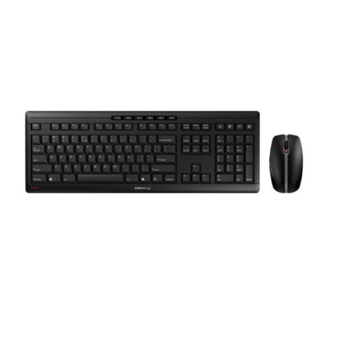 Комплект клавиатура и мишка CHERRY STREAM Desktop Recharge, безжични, мишка(dpi 2400), черни