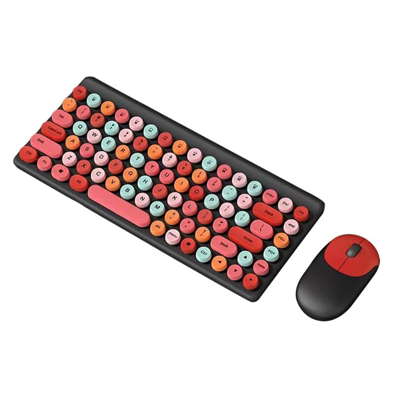 Комплект клавиатура и мишка QW02, безжични, 1200dpi, USB, черни Намаления и отстъпки ЧеренПетък 3