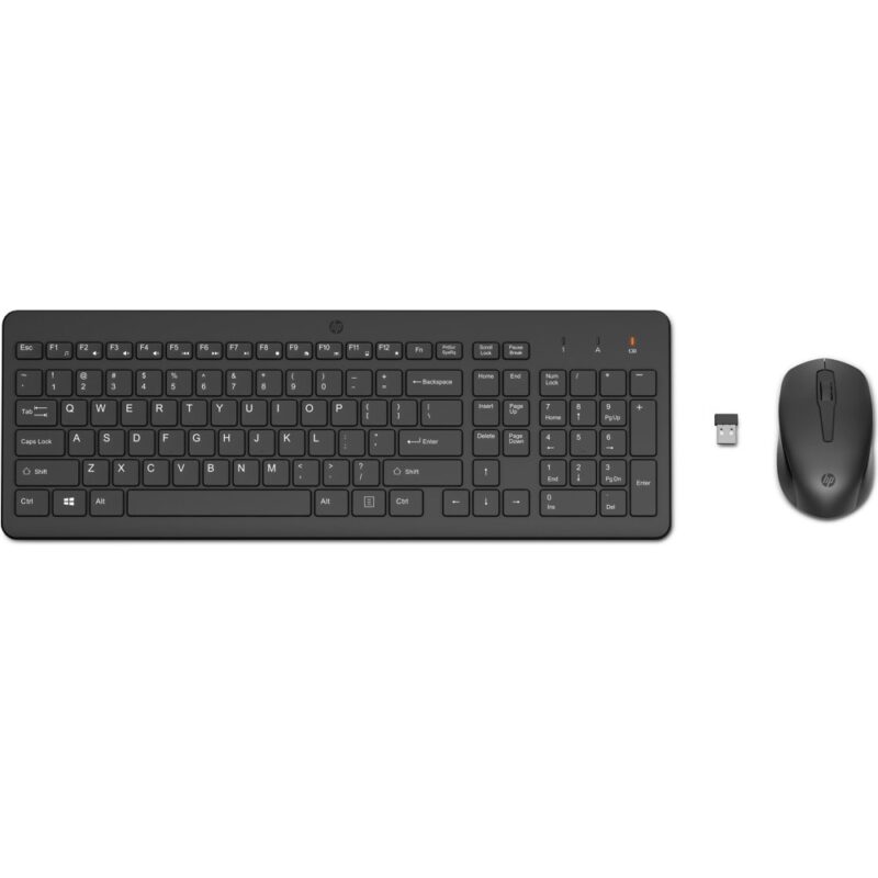 Комплект клавиатура и мишка HP 330, безжични, Wireless, оптична мишка (1600 dpi), черни Намаления и отстъпки ЧеренПетък 3