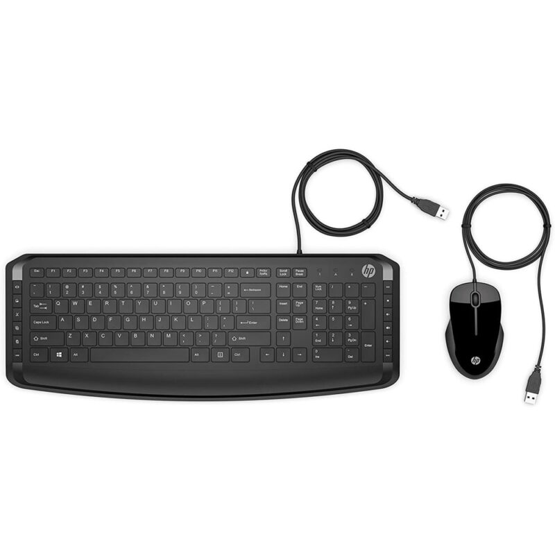 Комплект клавиатура и мишка HP Pavilion 200, жични, оптична мишка (1600 dpi), USB, черни Намаления и отстъпки ЧеренПетък 3