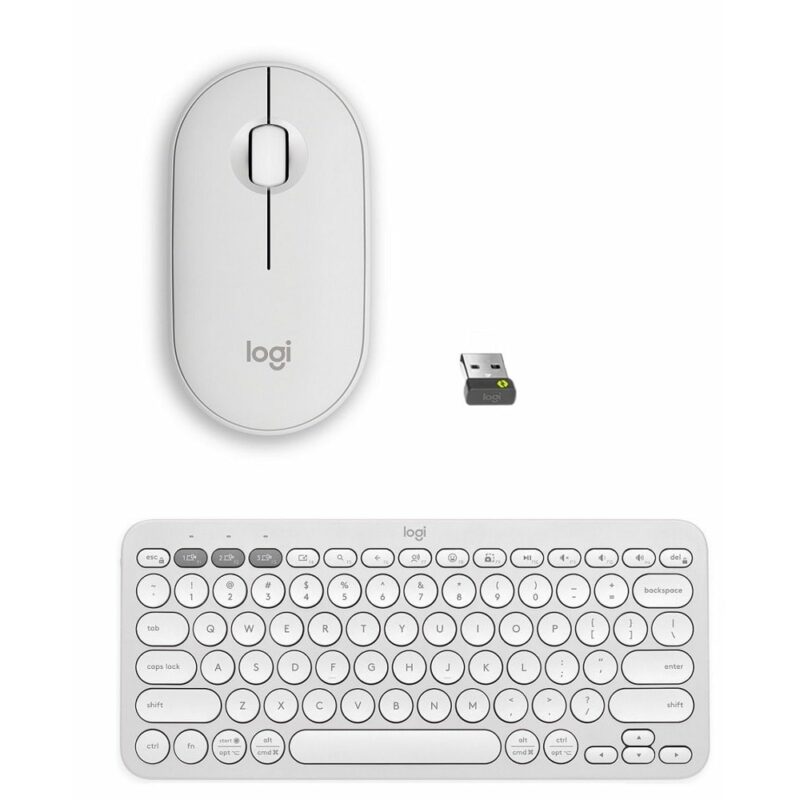Комплект клавиатура и мишка Logitech K380s + M350s (920-012240), безжични, 1000dpi, Bluetooth, бели Намаления и отстъпки ЧеренПетък 3