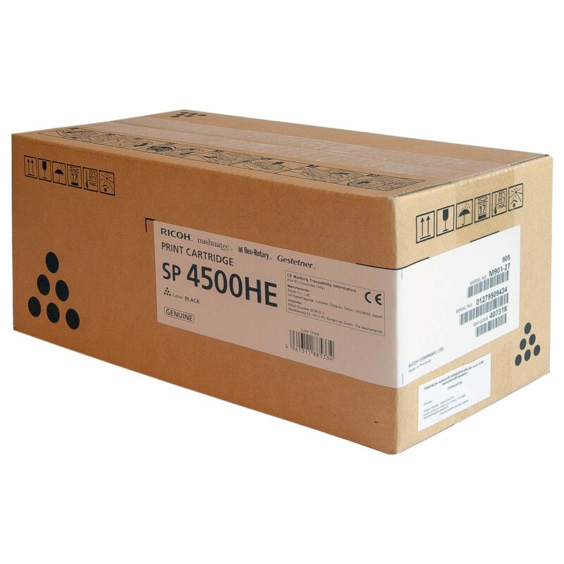 Тонер касета за Ricoh Aficio SP 4510 Series/4510 dn/4510 dnte/4510 sf/SP 4510 dn/SP 4510 sfte – Black – 407318 – Ricoh SP 4500HE, Заб.: 10000к Намаления и отстъпки ЧеренПетък 3