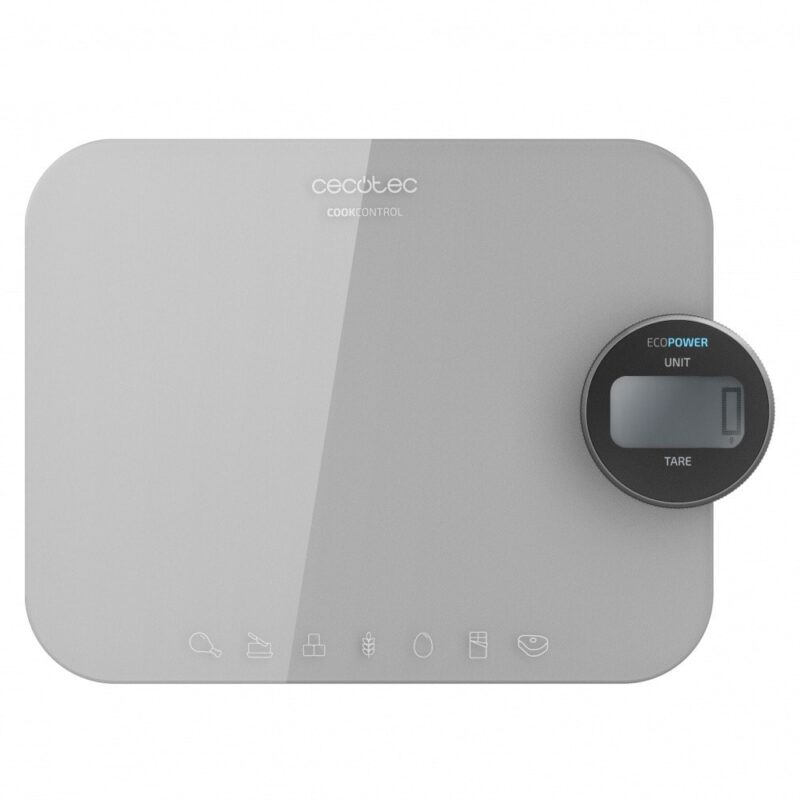 Кухненски кантар Cecotec Cook Control 10300 EcoPower Nutrition, дигитален, до 8kg, функция за отчитане на калории, сив Намаления и отстъпки ЧеренПетък 3