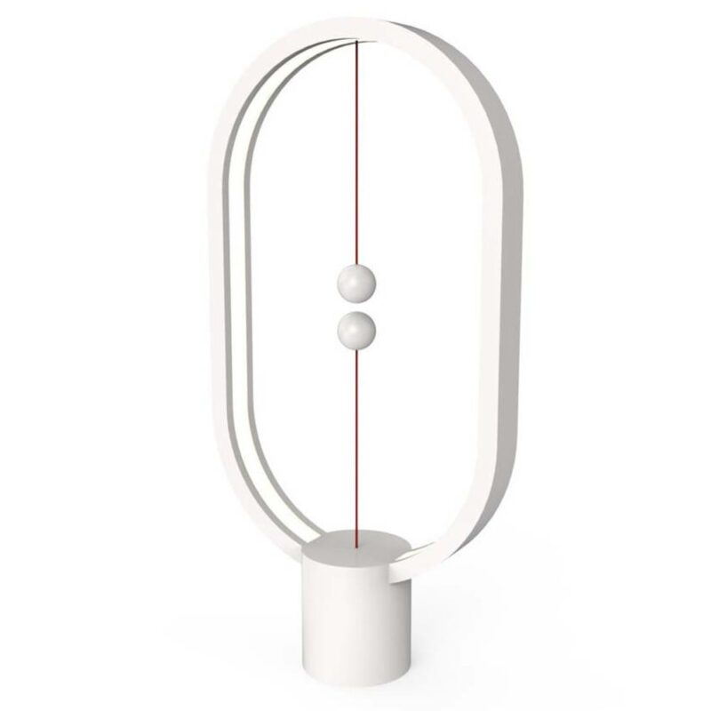 LED настолна лампа Allocacoc Heng Balance ELLIPSE, 5W, 5V, USB, 3500K цветна температура, 1.5 м. кабел, дърво, бяла Намаления и отстъпки ЧеренПетък 3
