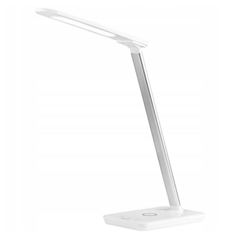 LED лампа Tracer TRAOSW46927, настолна, 5V, 230lm, 3000K-6500K, функция за безжично зареждане, 1x USB-A порт, бяла Намаления и отстъпки ЧеренПетък 3
