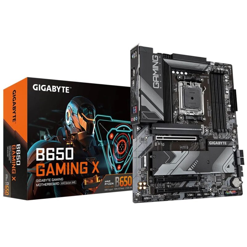 Дънна платка Gigabyte B650 Gaming X (rev 1.0), B650, AM5, DDR5, PCI-E 4.0 (HDMI&DP), 3x M.2, 4x SATA 6Gb/s, 1x USB 3.2 Gen 2 Type-C, 2x USB 3.2 Type-A, 2.5GbE, ATX Намаления и отстъпки ЧеренПетък 3