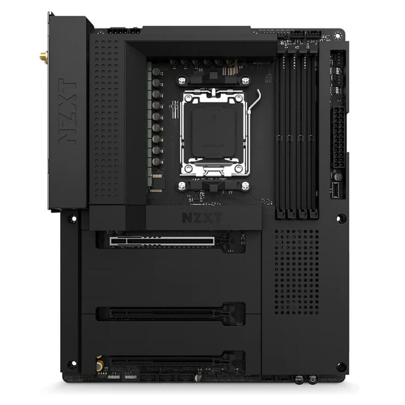 Дънна платка NZXT N7 B650E Black, B650, AM5, DDR5, PCIe 5.0 (HDMI), 3x M.2, 4x SATA 6Gb/s, 1x USB 3.2 Gen 2 Type-C, 2x USB 3.2 Gen 2, Wi-Fi, Bluetooth, ATX Намаления и отстъпки ЧеренПетък 3