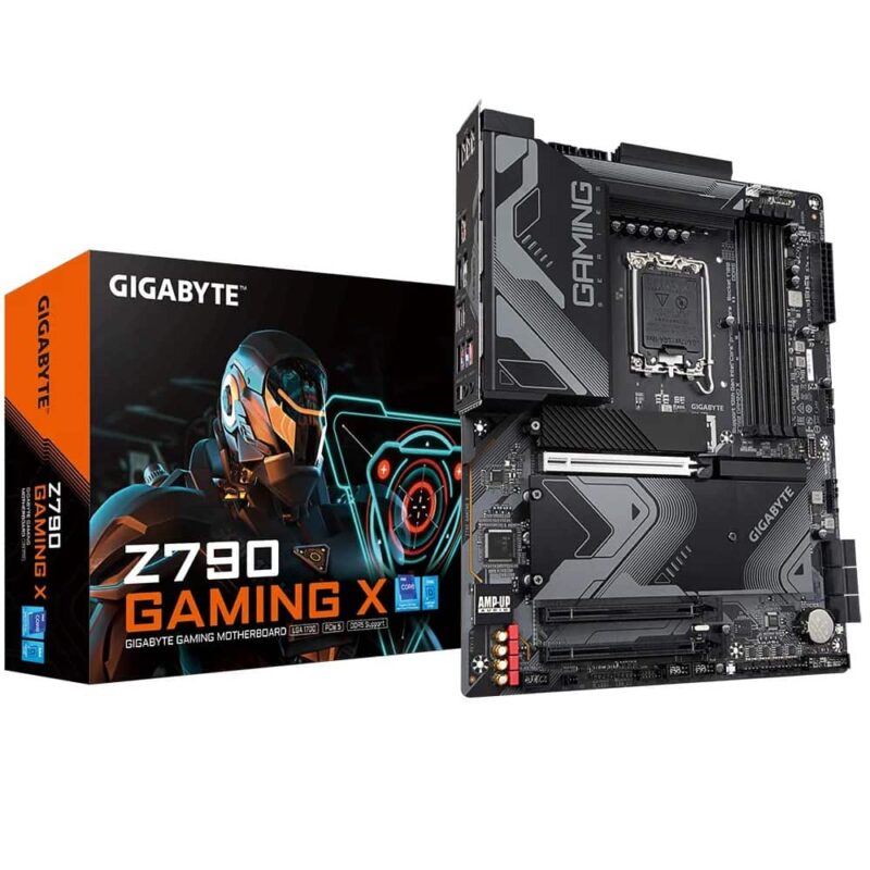 Дънна платка Gigabyte Z790 Gaming X, Z790, LGA1700, DDR5, PCIe 4.0 (HDMI&DP), 4x M.2, 6x SATA 6Gb/s, 1x USB 3.2 Gen 2×2 Type-C, 2x USB 3.2 Gen 2 Type-A, 2.5GbE LAN, ATX Намаления и отстъпки ЧеренПетък 3