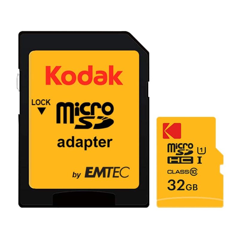Карта памет 32GB microSDHC с адаптер, Kodak EKMSDM32GHC10CK, Class 10, скорост на четене до 20 MB/s, скорост на запис до 12 MB/s Намаления и отстъпки ЧеренПетък 3