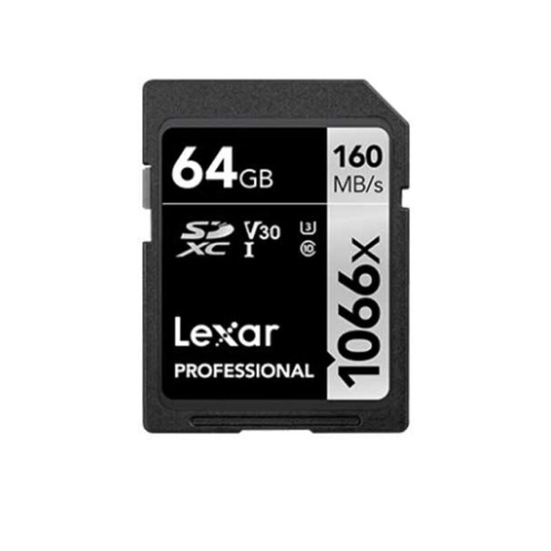 Карта памет 64GB SDXC, Lexar Professional 1066x, Class 10 UHS-I, U3, скорост на четене до 160 MB/s, скорост на запис до 70 MB/s Намаления и отстъпки ЧеренПетък 3