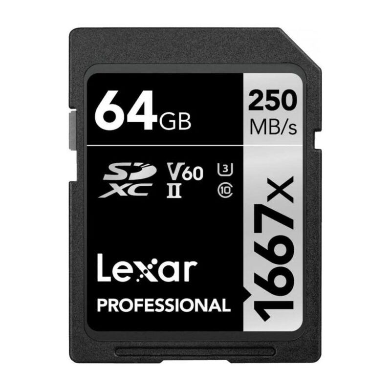 Карта памет 64GB SDXC, Lexar Professional 1667x, UHS-II, U3, скорост на четене до 250 MB/s, скорост на запис до 120 MB/s Намаления и отстъпки ЧеренПетък 3