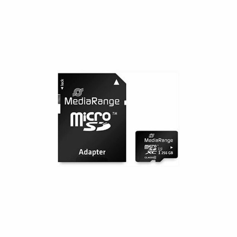 Карта памет 256GB microSDXC с адаптер, MediaRange MR946, Class 10 UHS-I, скорост на четене до 80MB/s, скорост на запис до 10MB/s Намаления и отстъпки ЧеренПетък 3