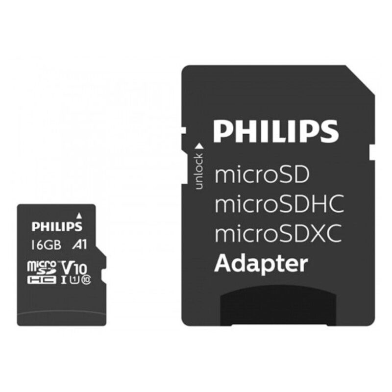 Карта памет 16GB microSDHC с адаптер, Philips FM16MP45B/00, Class 10 U1, V10, скорост на четене до 80MB/s, скорост на запис до 35MB/s Намаления и отстъпки ЧеренПетък 3