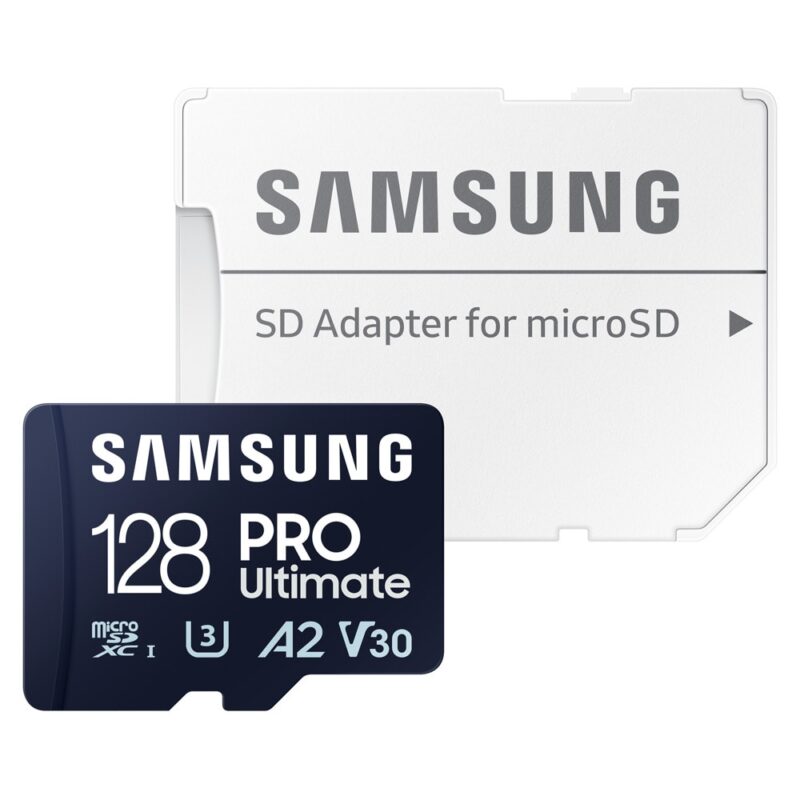 Карта памет 128GB MicroSDXC с адаптер, Samsung PRO Ultimate, Class UHS-I U3, скорост на четене до 200MB/s, скорост на запис до 130MB/s Намаления и отстъпки ЧеренПетък 3