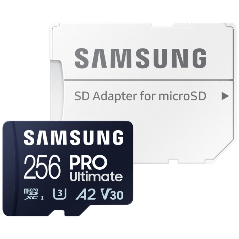 Карта памет 256GB MicroSDXC с адаптер, Samsung PRO Ultimate, Class UHS-I U3, скорост на четене до 200MB/s, скорост на запис до 130MB/s Намаления и отстъпки ЧеренПетък 3