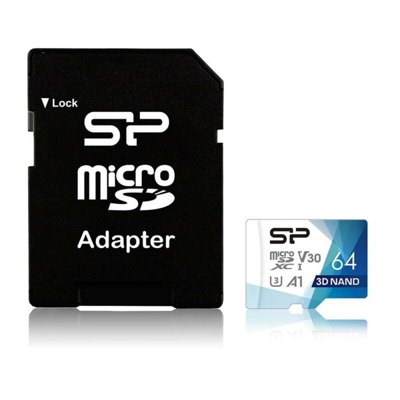 Карта памет 64GB microSDXC с адаптер, Silicon Power Superior Pro, Class 10 UHS-I U3, скорост на четене до 100MB/s, скорост на запис до 80MB/s Намаления и отстъпки ЧеренПетък 3