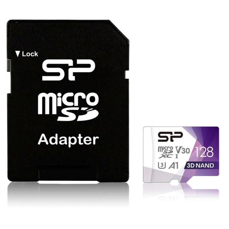 Карта памет 128GB SDXC с адаптер, Silicon Power Superior Pro, Class 10 UHS-I U3, скорост на четене до 100MB/s, скорост на запис до 80MB/s Намаления и отстъпки ЧеренПетък 3