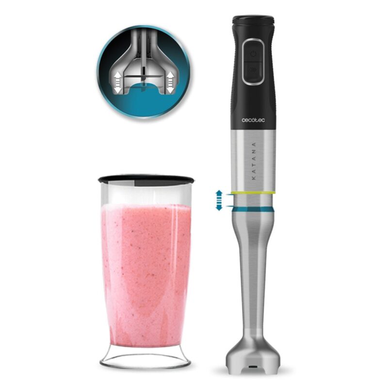 Пасатор Cecotec Katana 12 Cream B, 1200W, 21 степени на работа, с турбо функция, 0.8 l обем на купата, черен Намаления и отстъпки ЧеренПетък 3
