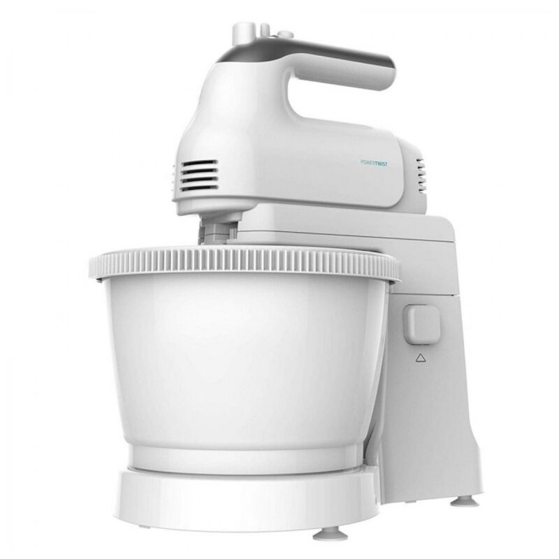 Миксер Cecotec PowerTwist 500 Gyro, 500W, 5 степени на работа, с турбо функция, 3.5 l обем на купата, бъркалки за тесто, бял Намаления и отстъпки ЧеренПетък 3