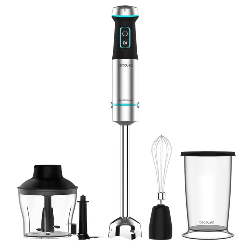 Пасатор Cecotec Power TitanBlack 1200 XL Cream&Crush, 1200W, с турбо функция, 0.8 l обем на купата, черен Намаления и отстъпки ЧеренПетък 3