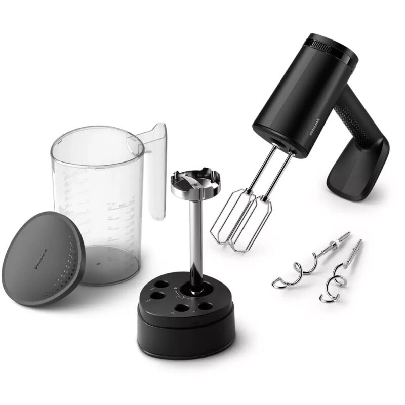Миксер Philips HR3781/10, 500W, 5 степени на работа, с турбо функция, 1 l обем на купата, бъркалки за тесто, черен Намаления и отстъпки ЧеренПетък 3