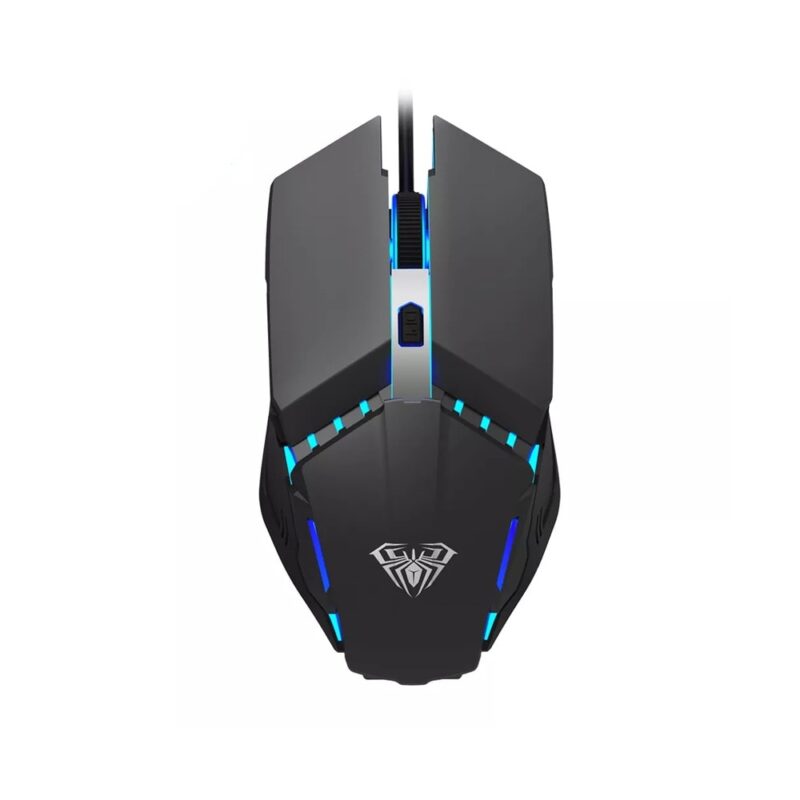 Мишка S31, оптична (1200 DPI), 4 бутона, USB, черна, RGB подсветка Намаления и отстъпки ЧеренПетък 3