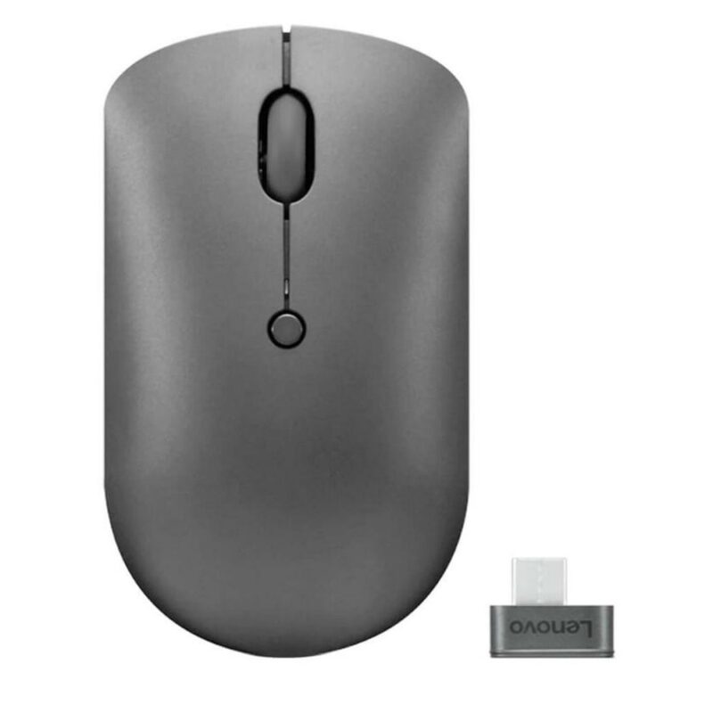 Мишка Lenovo 540 Wireless Compact Grey (GY51D20867), оптична (2400 dpi), безжична, USB-C, сива, 4 бутона Намаления и отстъпки ЧеренПетък 3