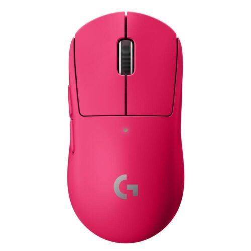 Мишка Logitech G Pro X Superlight Pink (910-005956), оптична (25600 DPI), безжична, USB, розова, 5 бутона Намаления и отстъпки ЧеренПетък