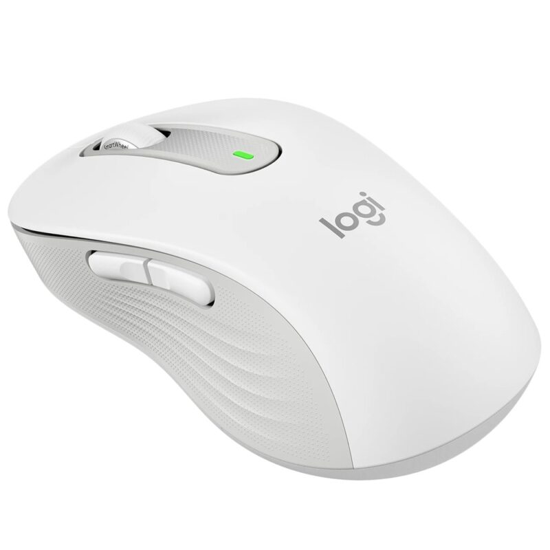 Мишка Logitech Signature M650L, оптична, 4000 dpi, безжична, Bluetooth, бяла, 5 бутона Намаления и отстъпки ЧеренПетък 3