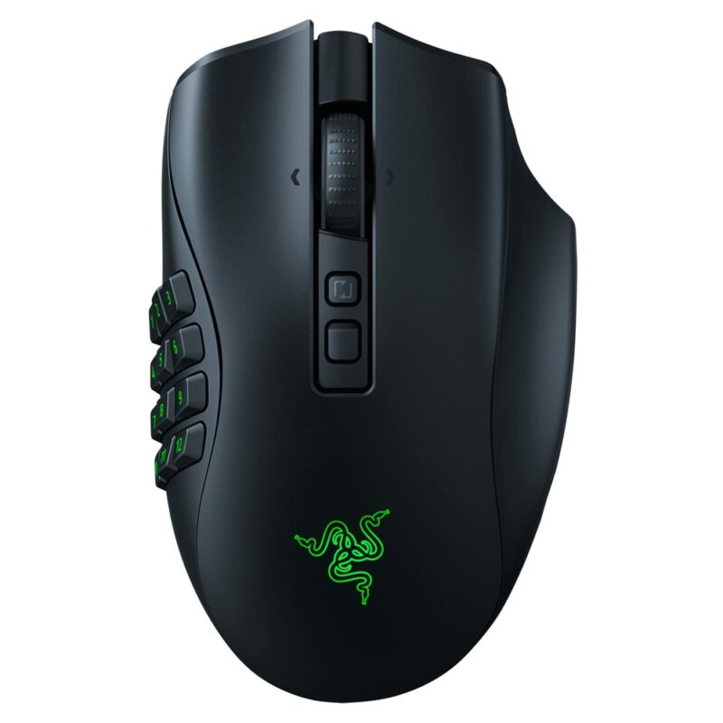 Мишка Razer Naga V2 Pro, оптична (30000 dpi), жична/безжична, Bluetooth, USB, черна, от 10 до 20 програмируеми бутона Намаления и отстъпки ЧеренПетък 3