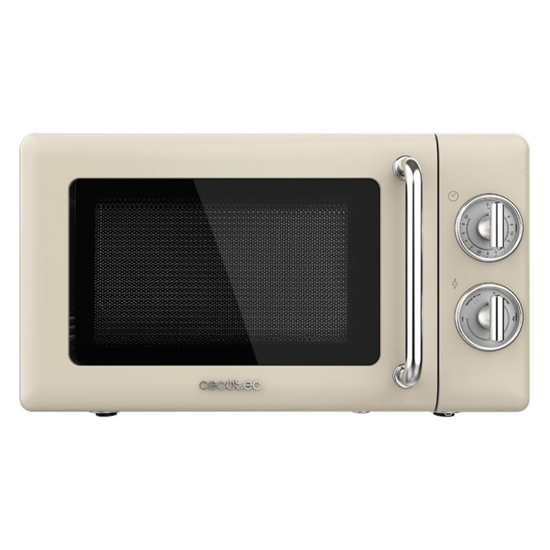 Микровълнова фурна Cecotec ProClean 3010 Retro Beige, механично управление, 700W, 20l обем, 6 степени на мощност, бежова Намаления и отстъпки ЧеренПетък 3