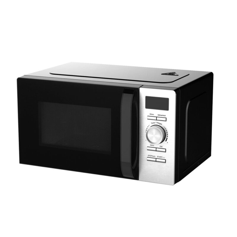 Микровълнова фурна Finlux FMO-2074BDGS, с грил, електронно управление, 700W, 20l обем, 5 степени на мощност, черна Намаления и отстъпки ЧеренПетък 3