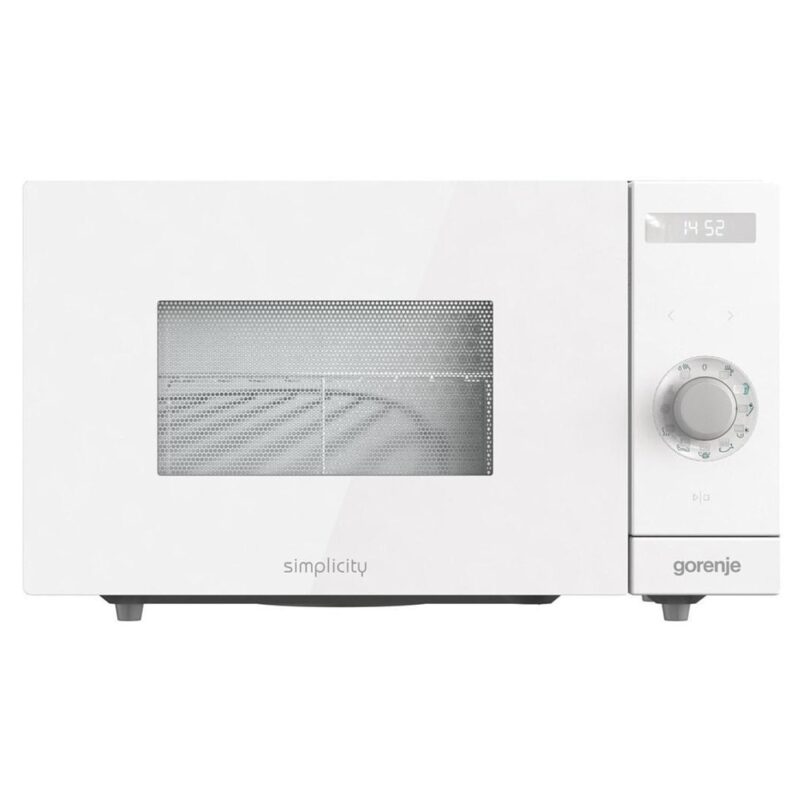 Микровълнова фурна Gorenje MO235SYW, електронно управление, 900W, 23l обем, 5 степени на мощност, бяла Намаления и отстъпки ЧеренПетък 3