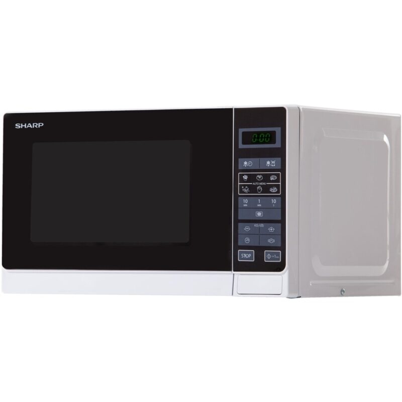 Микровълнова фурна Sharp R242WW, електронно управление, 800W, 20 л. обем, 11 степени, черна Намаления и отстъпки ЧеренПетък 3