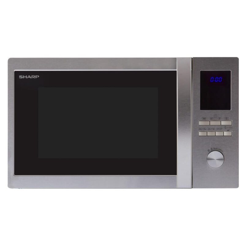 Микровълнова фурна Sharp R922STWE, механично управление, 1000W, 32l обем, 5 степени на мощност, инокс Намаления и отстъпки ЧеренПетък 3