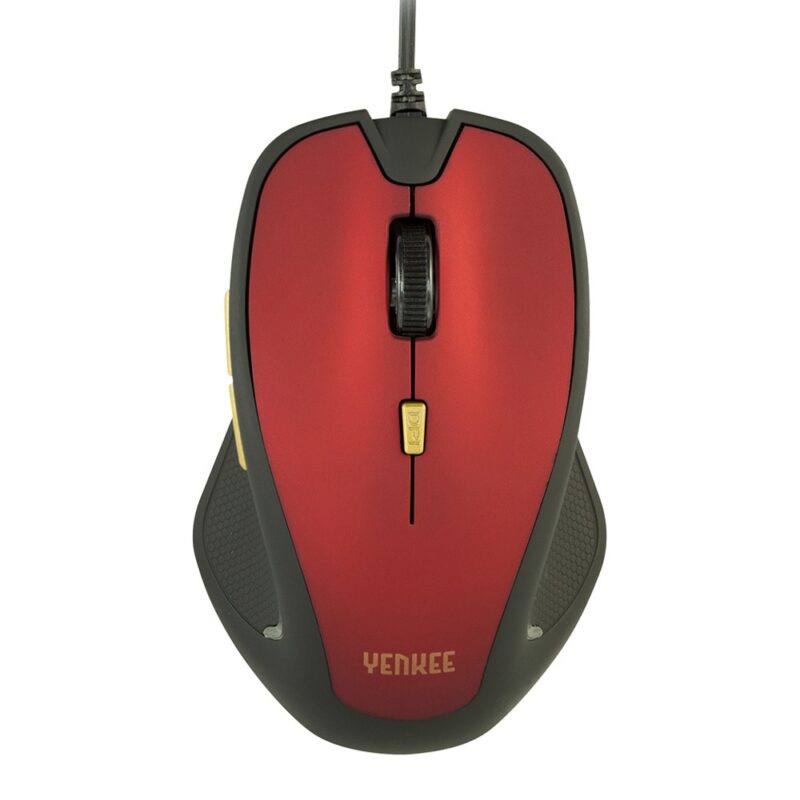 800/1200/1600/2400 DPI:
USB mouse Dakar is your best choice for home & office use. The mouse features a precision optical sensor with adjustable resolution 800/1200/1600/2400 DPI and it is suitable for both left- and right-handed use. Maximum comfort:
Rubbered surface ensures maximum comfort and pleasant control. 6 buttons:
There are 3 standard buttons, 2 side buttons for easier page scrolling in an internet browser as well as an "On-The-Fly" DPI setting button. Multicolor ... / / Мишка Yenkee 1010RD, оптична (2400 dpi), USB, червена, 6 бутона