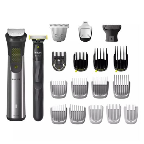Комплект тримери Philips MG9553/15, OneBlade остриета, сухо и мокро бръснене, 27 настройки на дължината, до 120 мин. време на работа