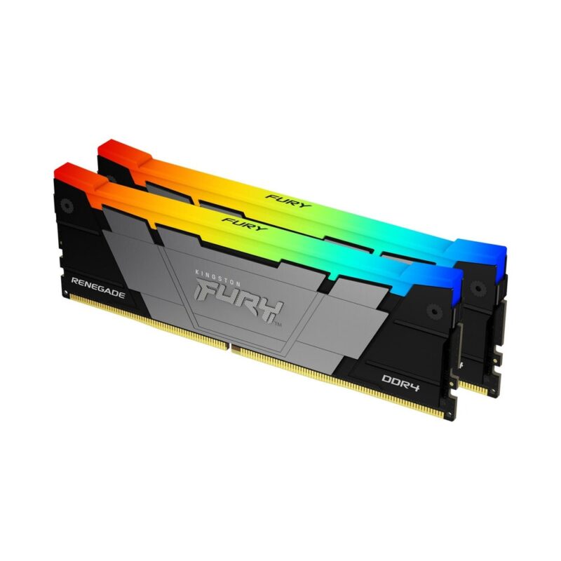 Памет 64GB (2x32GB) DDR4 3200MHz, Kingston FURY Renegade RGB, KF432C16RB2AK2/64, 1.35V Намаления и отстъпки ЧеренПетък 3
