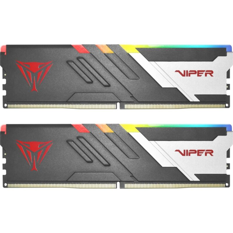 Памет 64GB (2x32GB) DDR5 5600Mhz, Patriot Viper VENOM RGB PVVR532G560C36K, 1.45V Намаления и отстъпки ЧеренПетък 3