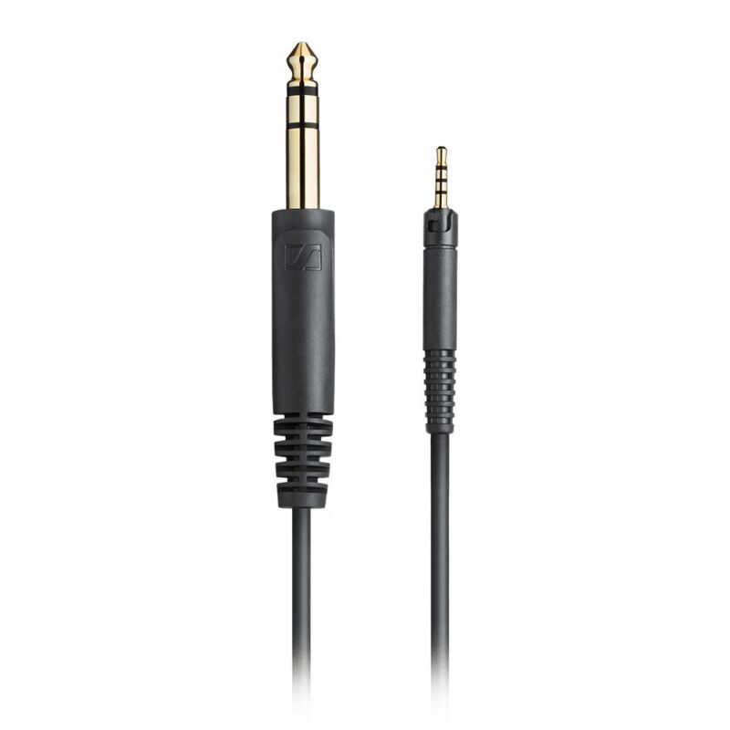 Резервен кабел за слушалки Sennheiser НD 518, НD 558, НD 559, НD 569, НD 579, НD 598, НD 599, НD 560S, 3m, Jack 6.3mm, черен Намаления и отстъпки ЧеренПетък 3