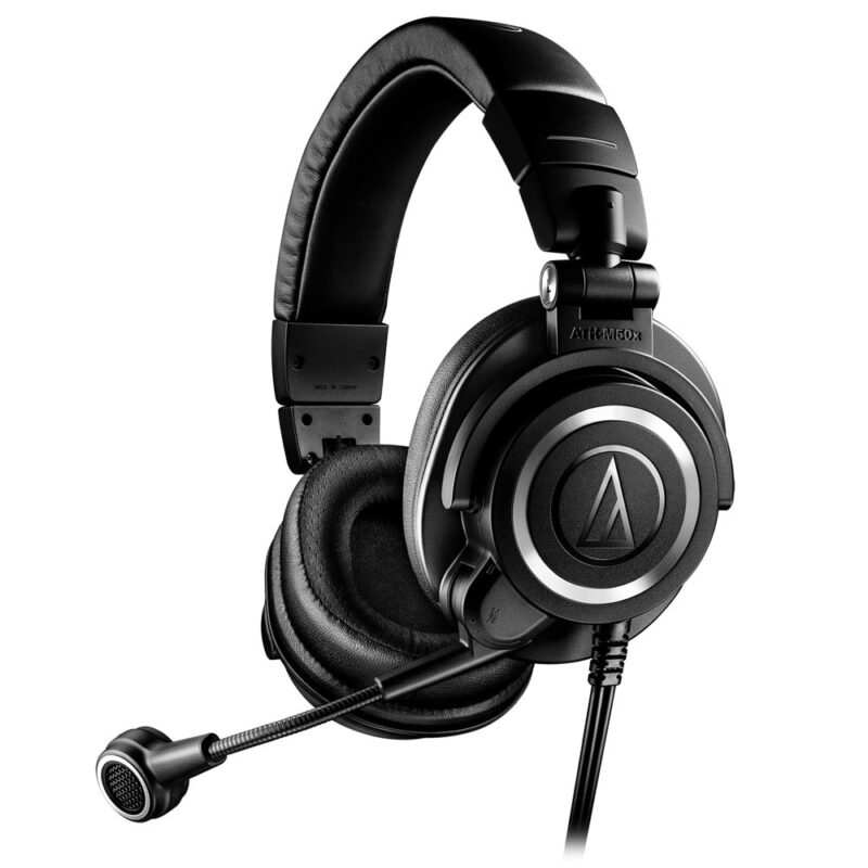 Слушалки Audio-Technica ATH-M50x StreamSet USB, микрофон, 45mm драйвери, USB-A, до 24-bit/96kHz декодиране, черни Намаления и отстъпки ЧеренПетък 3