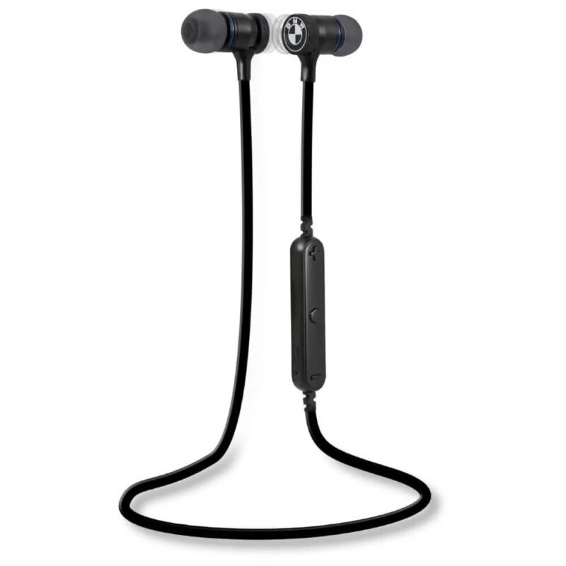 Слушалки BMW Bluetooth Earphones, безжични, Bluetooth, до 4 часа време на работа, черни Намаления и отстъпки ЧеренПетък 3