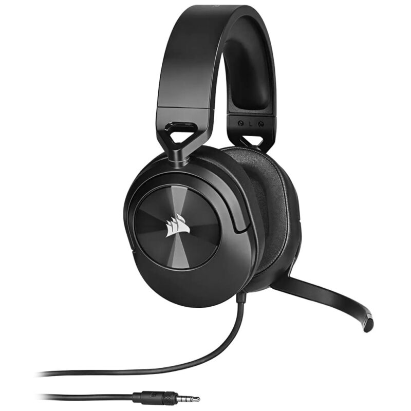 Слушалки Corsair HS55 Surround Carbon, микрофон, 50mm drivers, гейминг, 3.5 mm jack, сиви Намаления и отстъпки ЧеренПетък 3