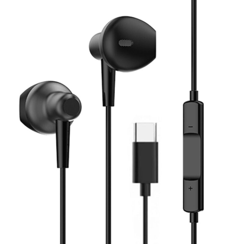 Слушалки Yookie XP210, микрофон, USB Type-C, 1.2m, черни Намаления и отстъпки ЧеренПетък 3