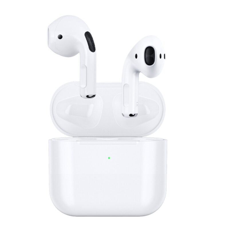 Слушалки WiWu Airbuds Lite, безжични, микрофон, Bluetooth, до 2 часа време на работа, бели Намаления и отстъпки ЧеренПетък 3