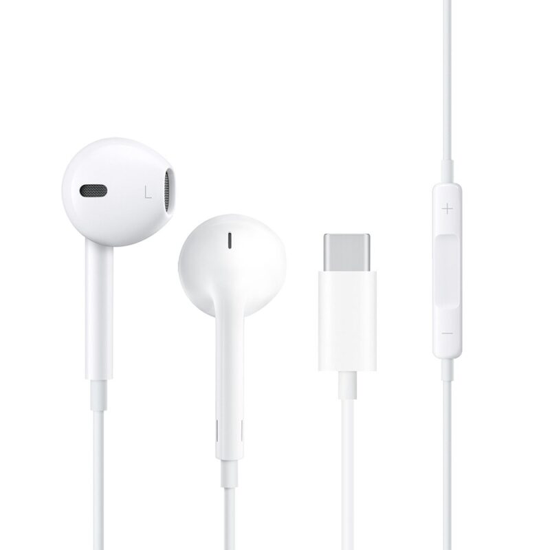 Слушалки WiWu Earbuds 303, микрофон, USB-C, бели Намаления и отстъпки ЧеренПетък 3