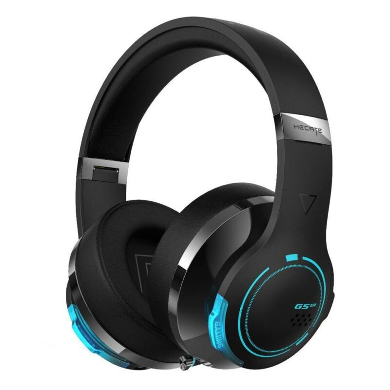 Слушалки Edifier G5BT, жични/безжични, микрофон, Bluetooth, 3.5mm жак, RGB подсветка, гейминг, черни Намаления и отстъпки ЧеренПетък 3