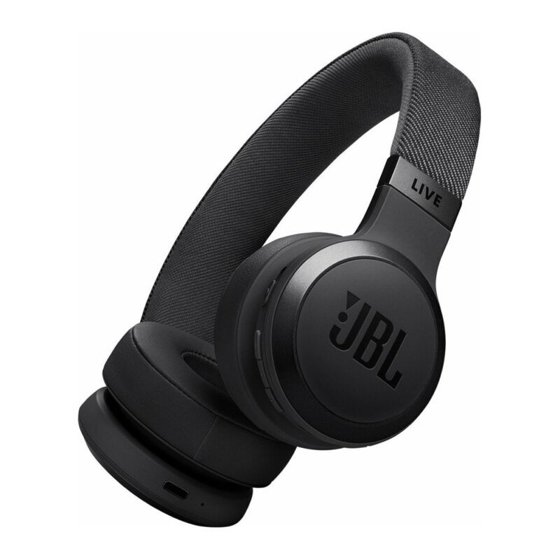 Слушалки JBL Live 670NC, жични/безжични, Bluetooth, микрофон, ANC шумопотискане, 40mm драйвери, до 50 часа време на работа, Spatial Sound, черни Намаления и отстъпки ЧеренПетък 3