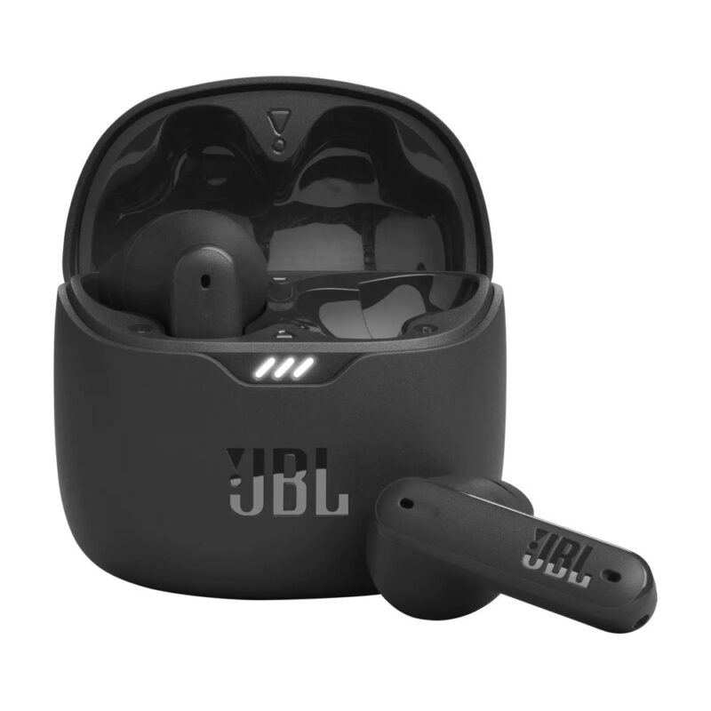 JBL Tune Flex Black Tackle your day one song at a time with the JBL Tune Flex. These true wireless earbuds give you up to 32 hours of exceptional JBL Pure Bass Sound, while the ergonomic and water-resistant design gives you all-day comfort in any weather. A simple touch allows you to manage and enjoy perfect calls anywhere, without ambient noises. And with Active Noise Cancelling and Smart Ambient technology, you choose whether you want to tune out the world or engage with your ... / / Слушалки JBL Tune Flex Black, безжични, Bluetooth 5.2, микрофон, тип "тапи", True Wireless, време на работа до 6 часа, IPX4 защита, черни