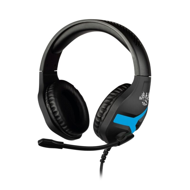 Слушалки Konix Mythics Nemesis, 3.5mm жак, микрофон, гейминг, черно-сини Намаления и отстъпки ЧеренПетък 3